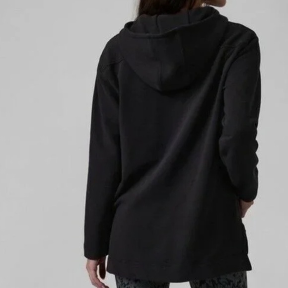Athleta Black Retroplush Tunic Hoodie - Picture 3 of 8